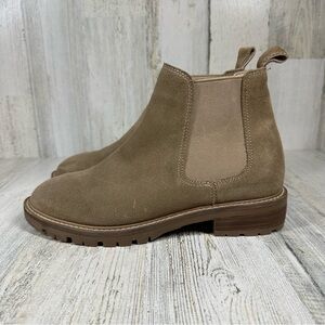 New Steve Madden Leopold Suede Leather Boot in Oatmeal‎ #752